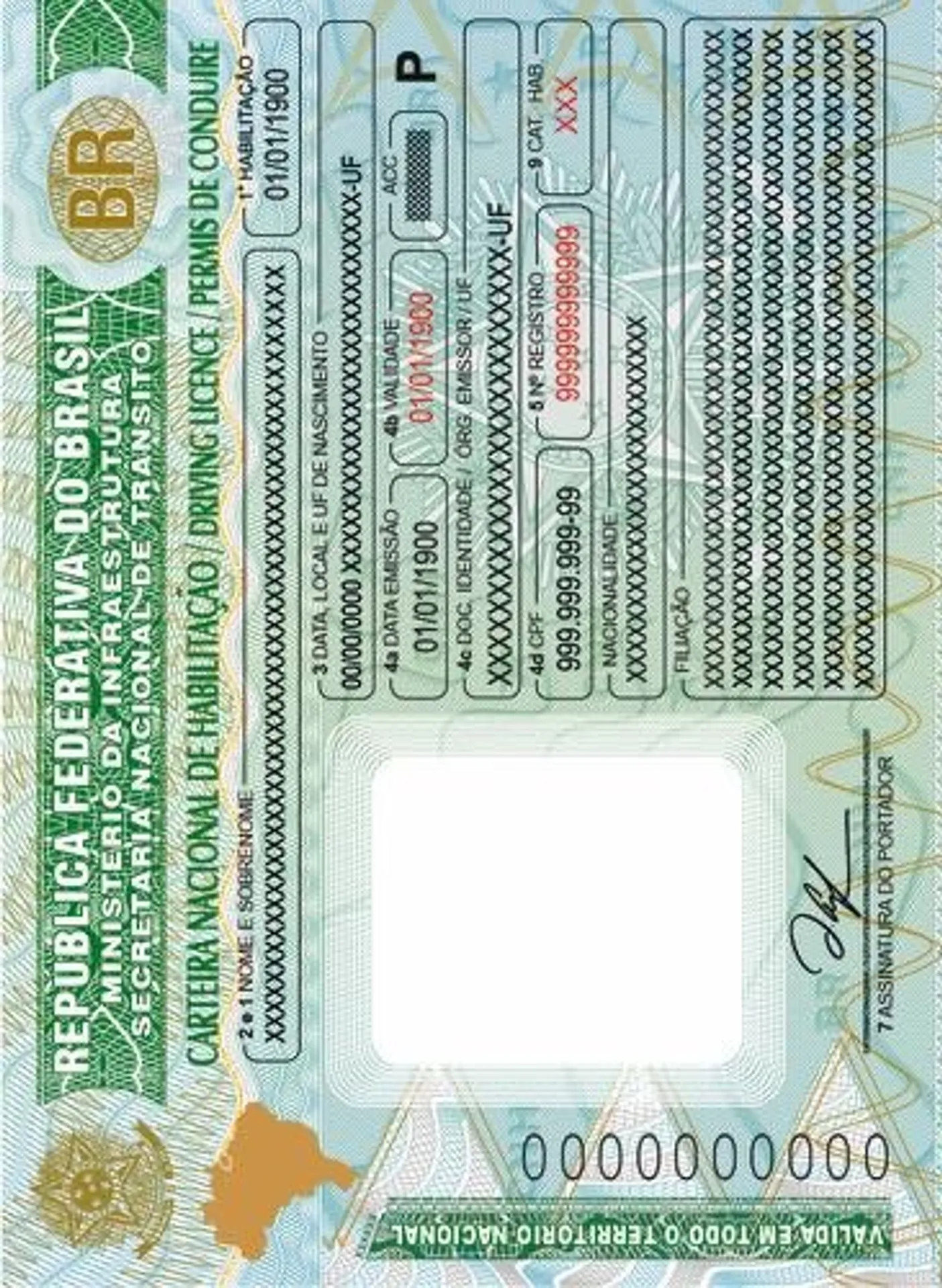 Foto para Carteira Nacional de Habilitação (CNH)