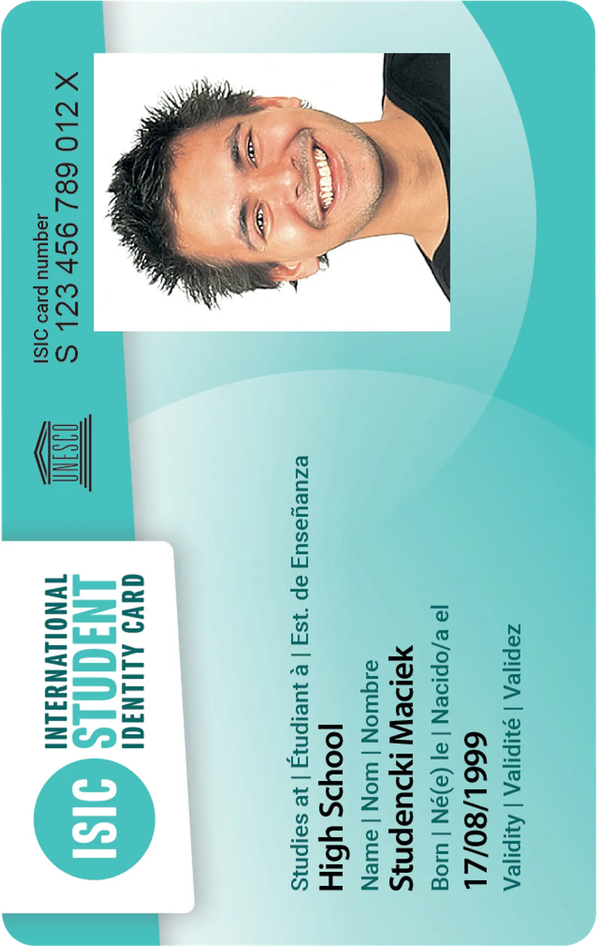 ISIC Card Photo (International Student Identity Card)