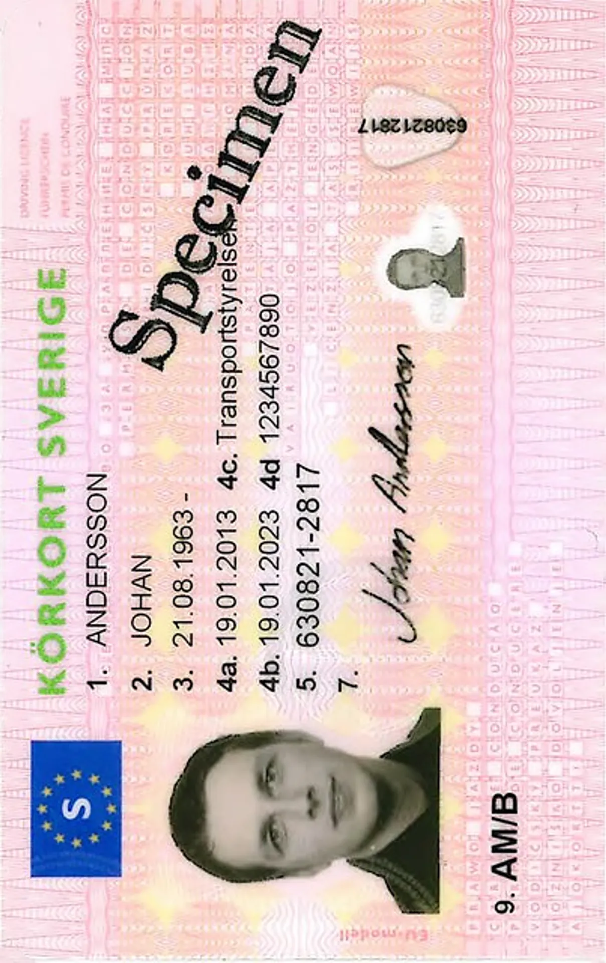 Svenskt körkortsbild