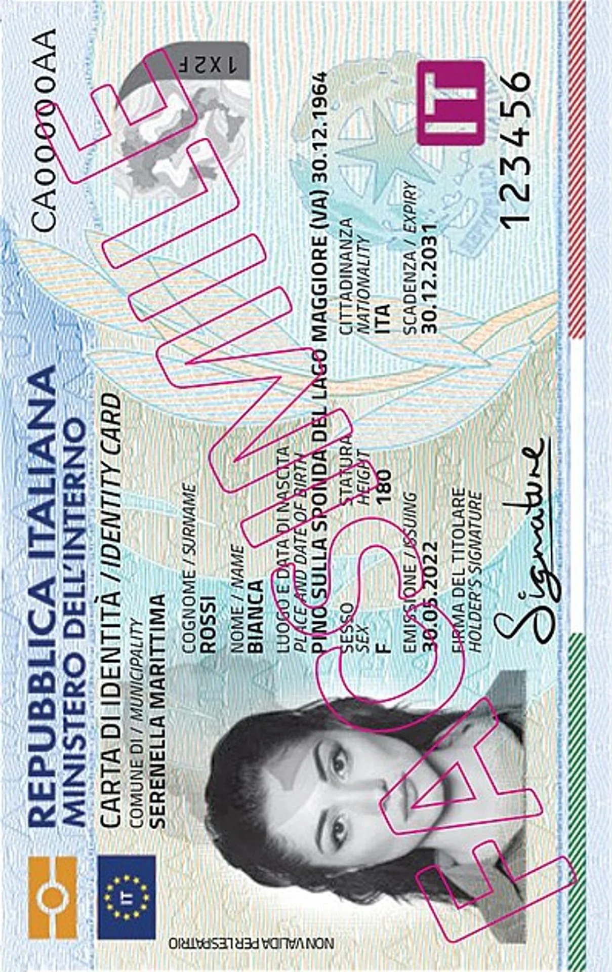 Foto per carta d'identità