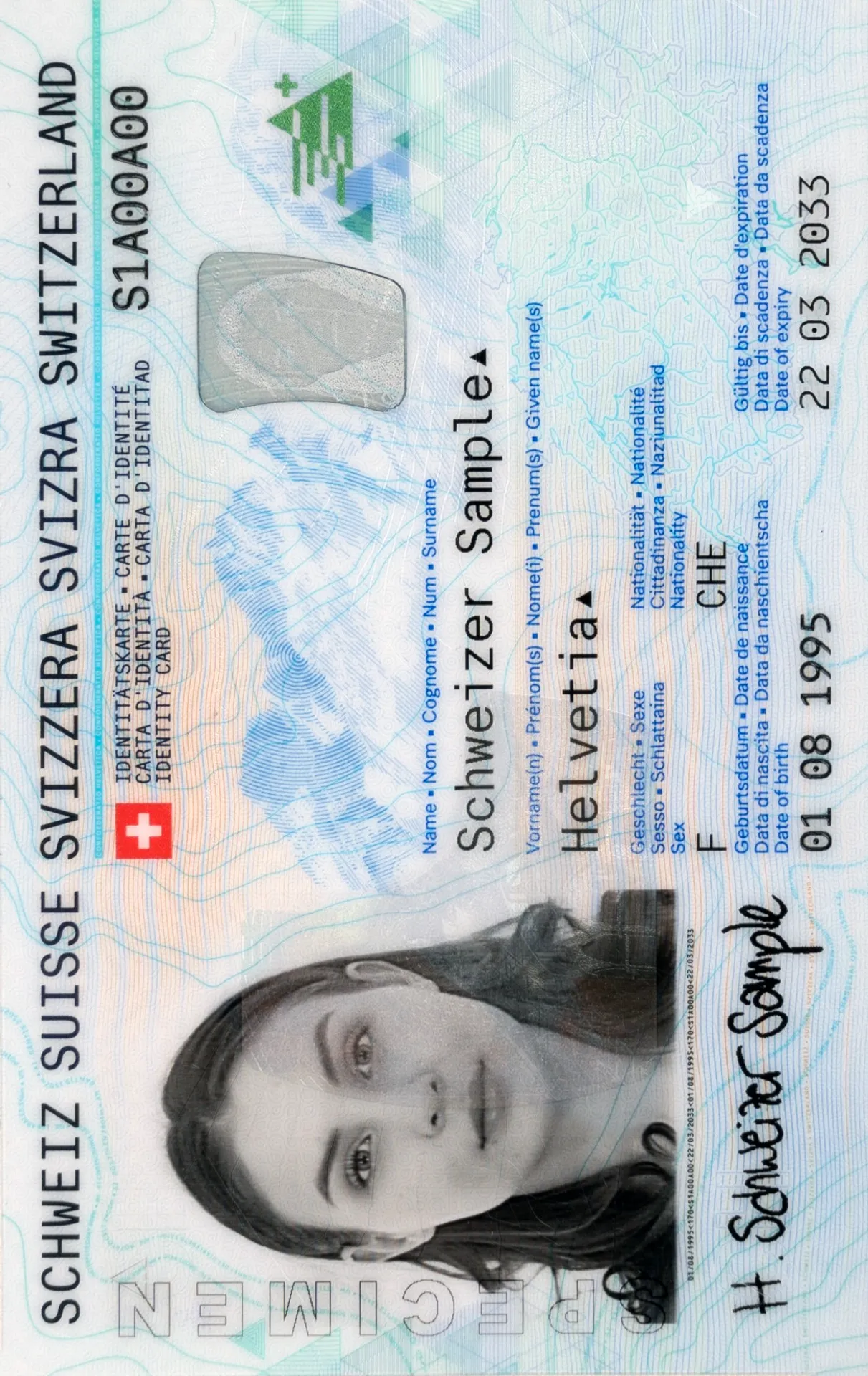 Photo de carte d'identité suisse