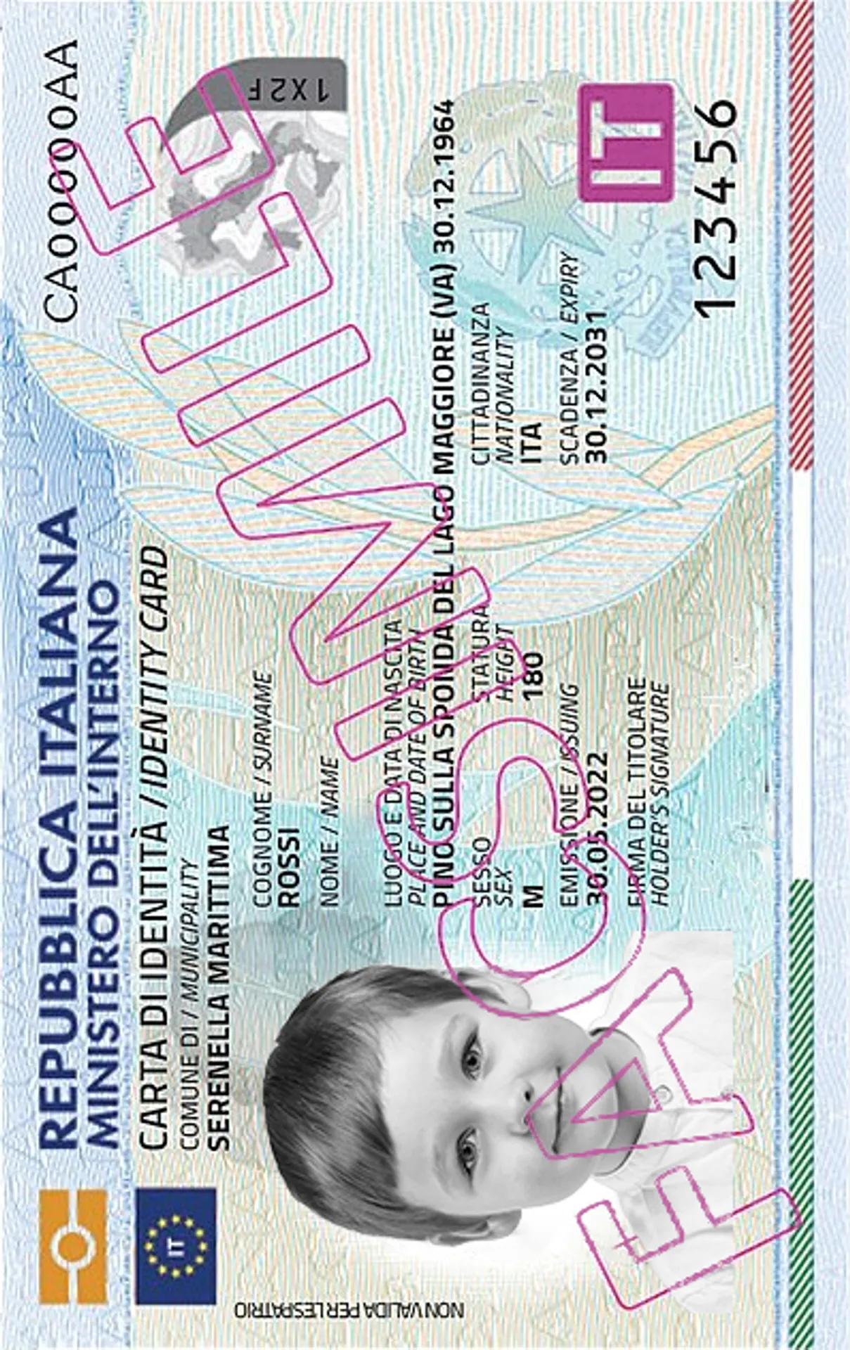 Foto per Carta d'identità per minorenni