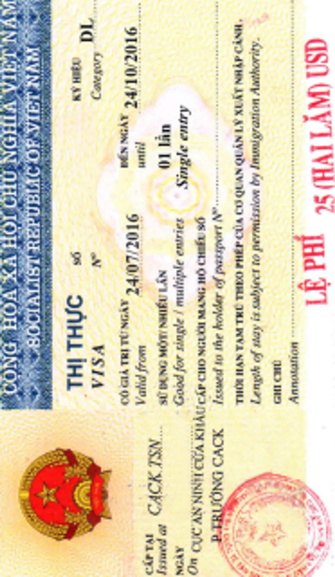 Pasfoto Visum Vietnam