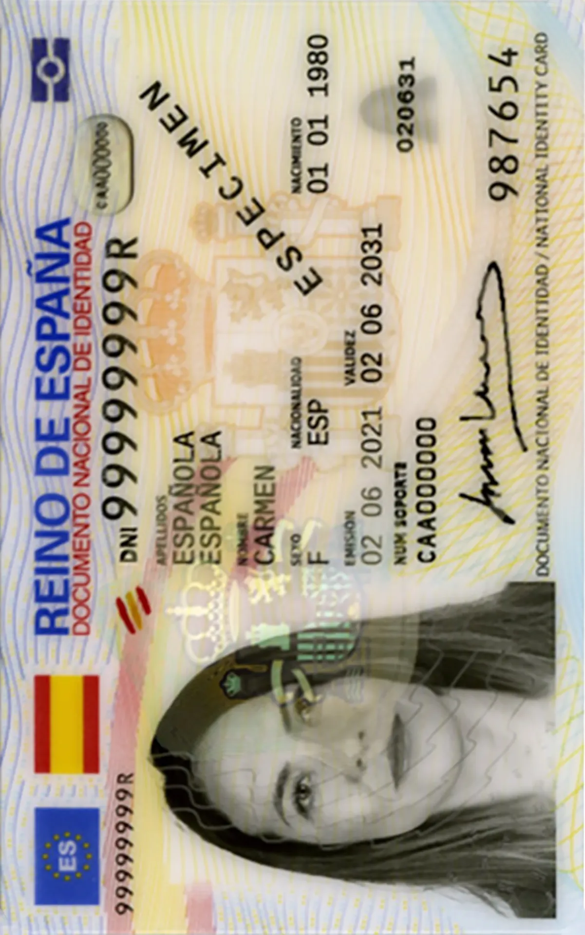 Foto para el DNI 26x32 mm