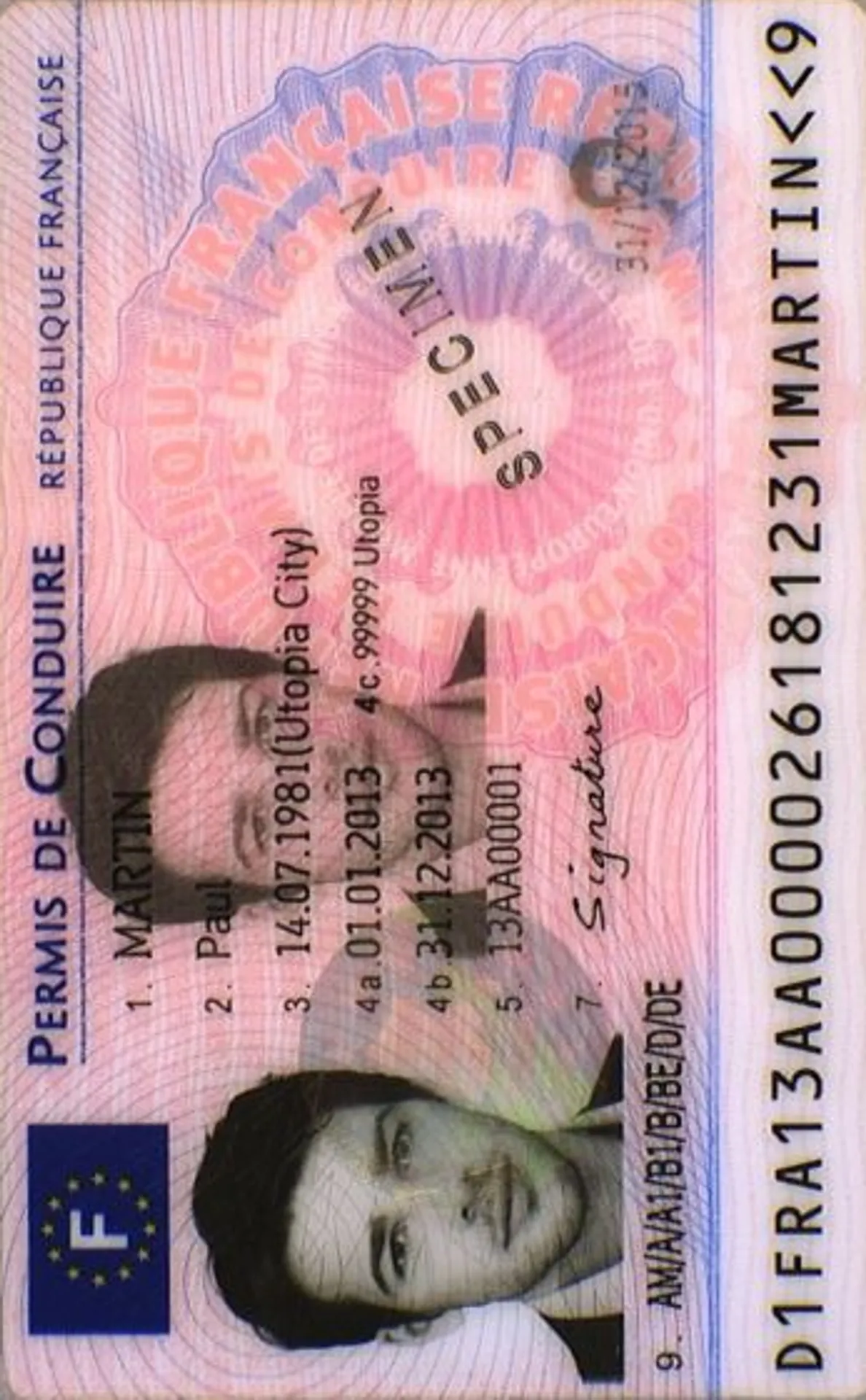 Photo pour permis de conduire français