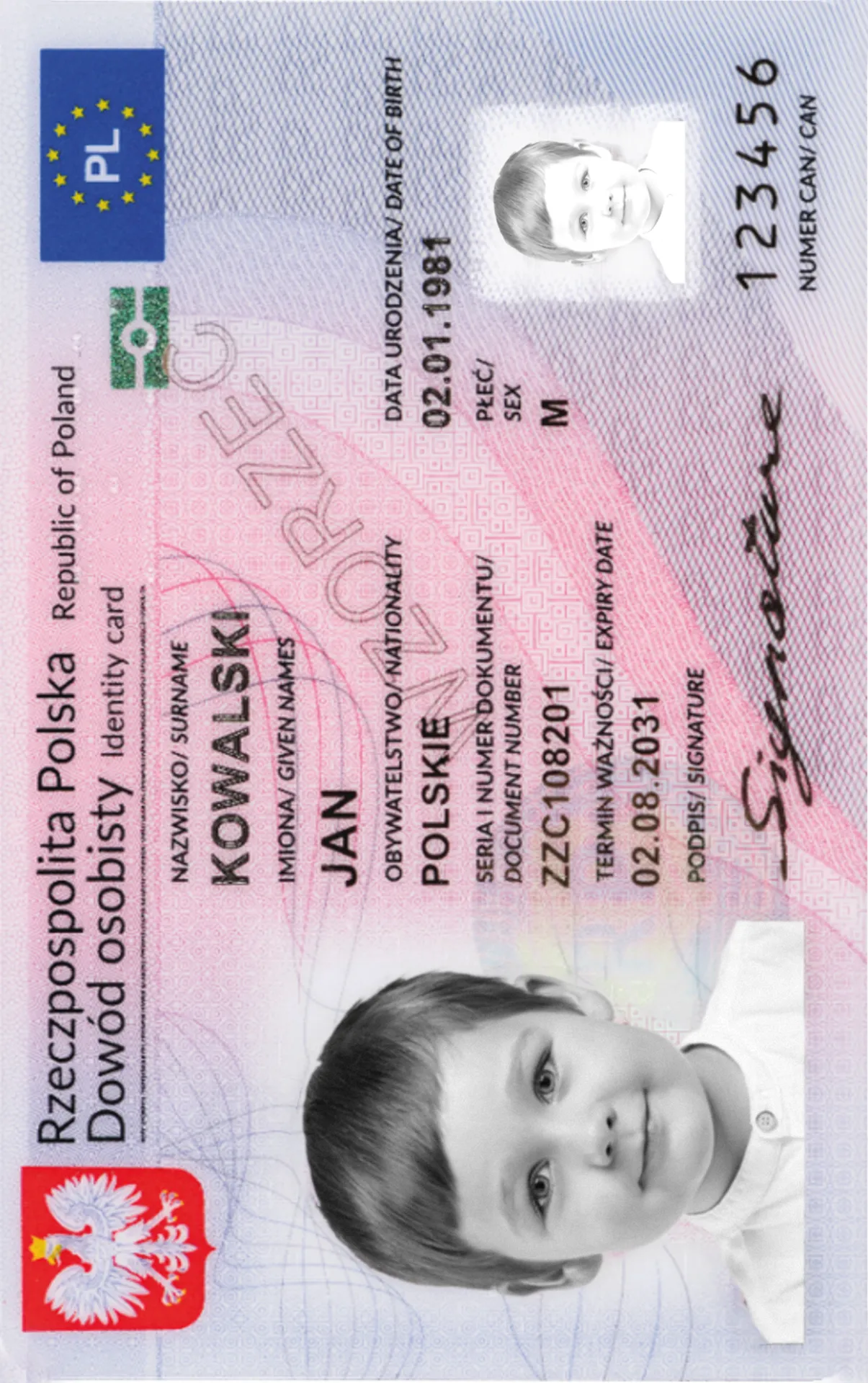 Zdjęcie do dowodu dla dziecka